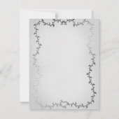 Invitation Elégant Argent Carriage Storybook Wedding RSVP (Dos)