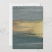 Invitation Elégant Argent Et Or Garçon Christening (Dos)