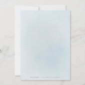 Invitation Elégant argent parties scintillant bleu Robe douce (Dos)