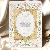 Invitation Elegant Art Nouveau Freesias Wedding Invite