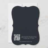 Invitation Élégant Art Nouveau Owls QR Code Mariage (Dos)