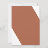 Invitation Elégant Automne Deux Couleurs Côté Floral Invitati (Dos)