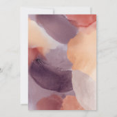 Invitation Élégant automne Feuilles d'automne moderne Mariage (Dos)