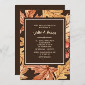 Invitation Élégant automne laisse l'invitation (Devant / Derrière)