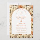 Invitation Elegant Autumn Botanical Wedding (Devant)