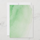 Invitation Elégant Baby shower Citrouille des tracteurs aquar (Dos)