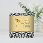 Invitation Élégant Baby shower d'abeilles (Debout devant)