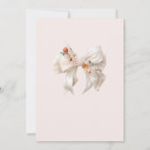 Invitation Élégant Baby shower de boue florale (Dos)