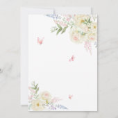 Invitation Élégant Baby shower de Brunch pour bébé en boîte r (Dos)