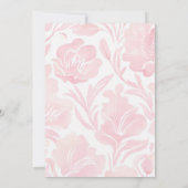 Invitation Élégant Baby shower de cabot rose (Dos)