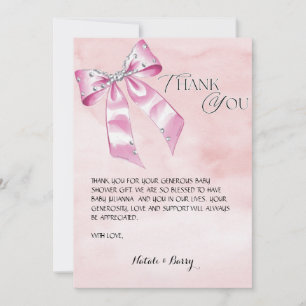 Invitation Elégant baby shower de coquette de la cou rose mer