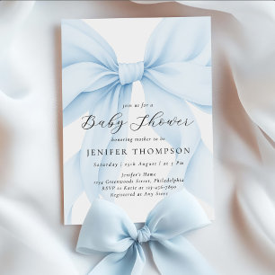 Invitation Élégant Baby shower de fille de la boîte de coquet