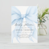 Invitation Élégant Baby shower de fille de la boîte de coquet (Debout devant)