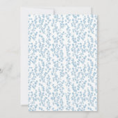 Invitation Elégant Baby shower de garçon de la Chinoiserie Bl (Dos)