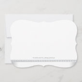 Invitation Elégant Baby shower de garçon Silver et Blue Twin (Dos)