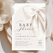 Invitation Elégant Baby shower de la caverne blanche