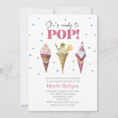 Invitation Elégant Baby shower de Popsicle aquarelle (Devant)