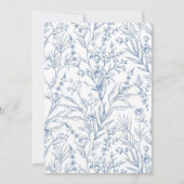 Invitation Élégant Baby shower de prairie de Petit Oiseau (Dos)