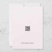 Invitation Élégant Baby shower de ruban rose pâle du cygne fl (Dos)