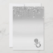 Invitation Élégant Baby shower d'épingle de sécurité de la go (Dos)