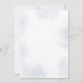 Invitation Elégant Baby shower d'ours bleu Teddy (Dos)