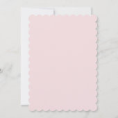 Invitation Élégant Baby shower fille de la coquette de la cou (Dos)