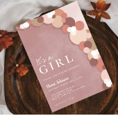 Invitation Élégant Baby shower fille rose mignonne