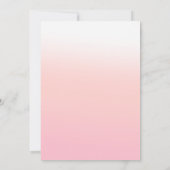 Invitation Élégant Baby shower floral rose Fleur de Cerisier (Dos)