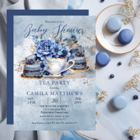 Elégant Baby shower Floral Teacup