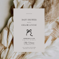 Élégant Baby shower minimal à mâchoires