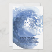 Invitation Elégant Baby shower Ocean Watercolor (Dos)