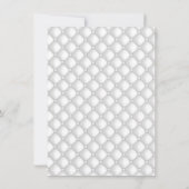 Invitation Elégant Baby shower Pearl Bow (Dos)