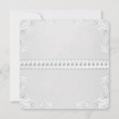 Invitation Elégant Baby shower rose et bleu Twin (Dos)