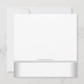 Invitation Élégant Baby shower rose et gris (Dos)