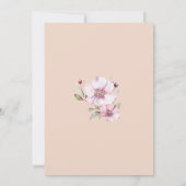 Invitation Élégant Baby shower Rose rose pâle (Dos)