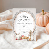 Invitation Élégant Baby shower rustique Automne