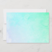 Invitation Elégant Ballet Aquarelle Rose élégant Anniversaire (Dos)