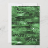 Invitation Elégant Ballons Vert et Or St Patrick's Day (Dos)