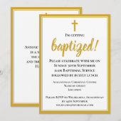 Invitation Élégant Baptême adulte moderne (Devant / Derrière)
