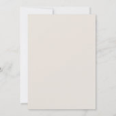 Invitation Élégant Baptême Beige Champagne Script Cross (Dos)