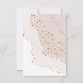 Invitation élégant baptême merci petite fille (Dos)