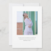 Invitation Elégant Bat mitzvah aquarelle (Dos)