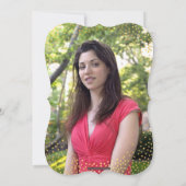 Invitation ÉLÉGANT BAT MITZVAH mini rustique en or confetti r (Dos)