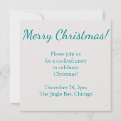 Invitation Élégant bauble en fibre (Dos)