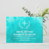 Invitation Elégant Beach Destination Bridal Showboat Invitati (Debout devant)