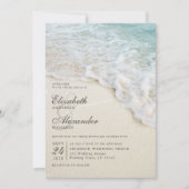 Invitation Elégant Beach Ocean Destination Mariage (Devant)
