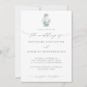 Invitation Elégant Beach Seashell Mariage de script moderne (Devant)