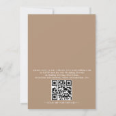 Invitation Elegant Beach Simple Minimalist QR Code Wedding (Dos)