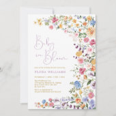 Invitation Elégant bébé en fleurs Baby shower Fleur sauvage (Devant)