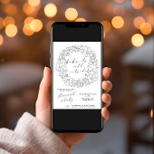 Invitation Élégant bébé Il fait froid dehors ligne de douche 